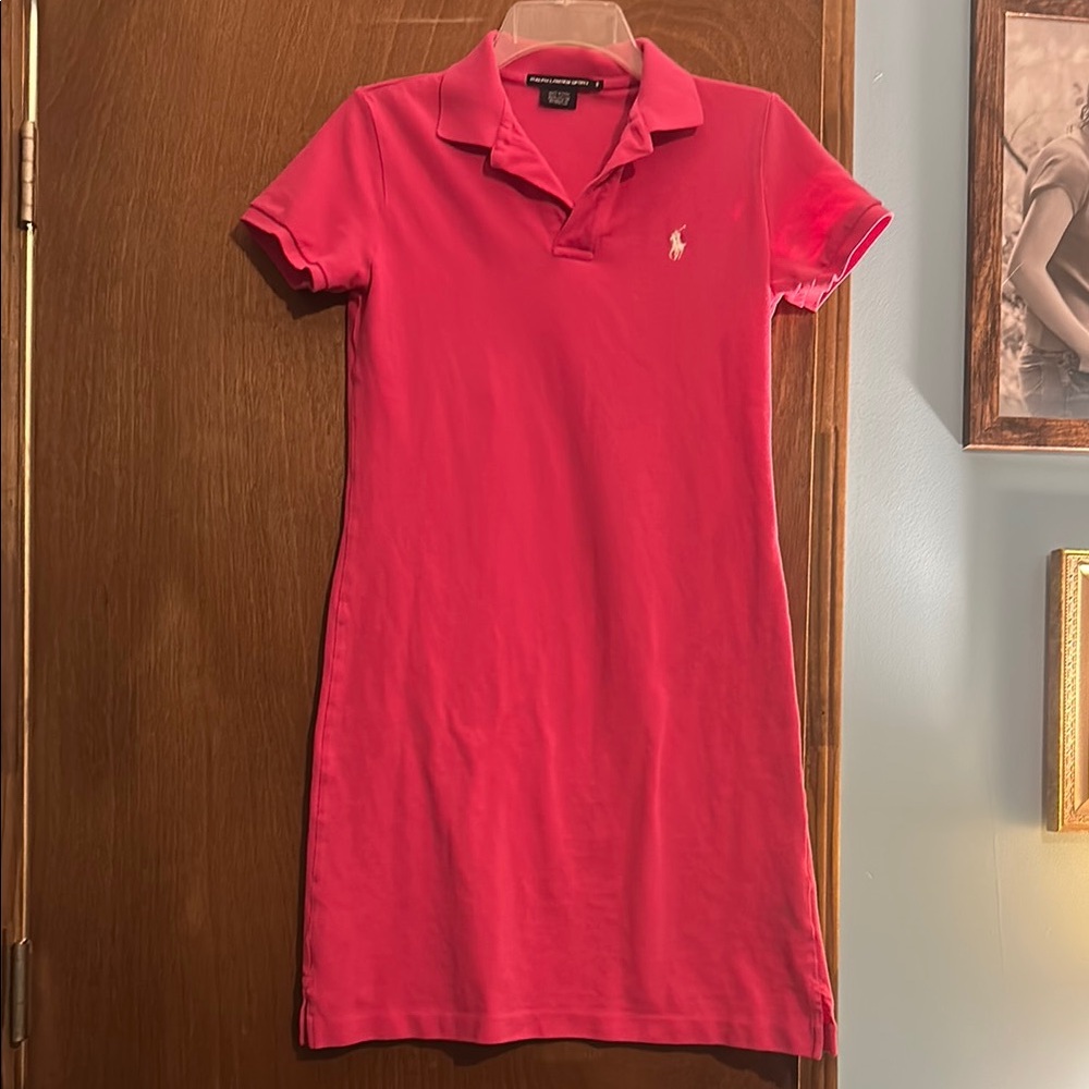 Ralph Lauren Pink Sheath Polo Dress Casual